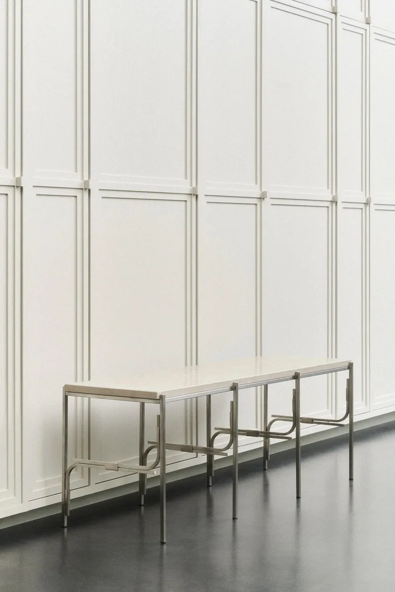AXIS DISPLAY UNIT - ATAIJA AZUL LIMESTONE by LOUISE ROE in Unit 03: Triple – interior photo