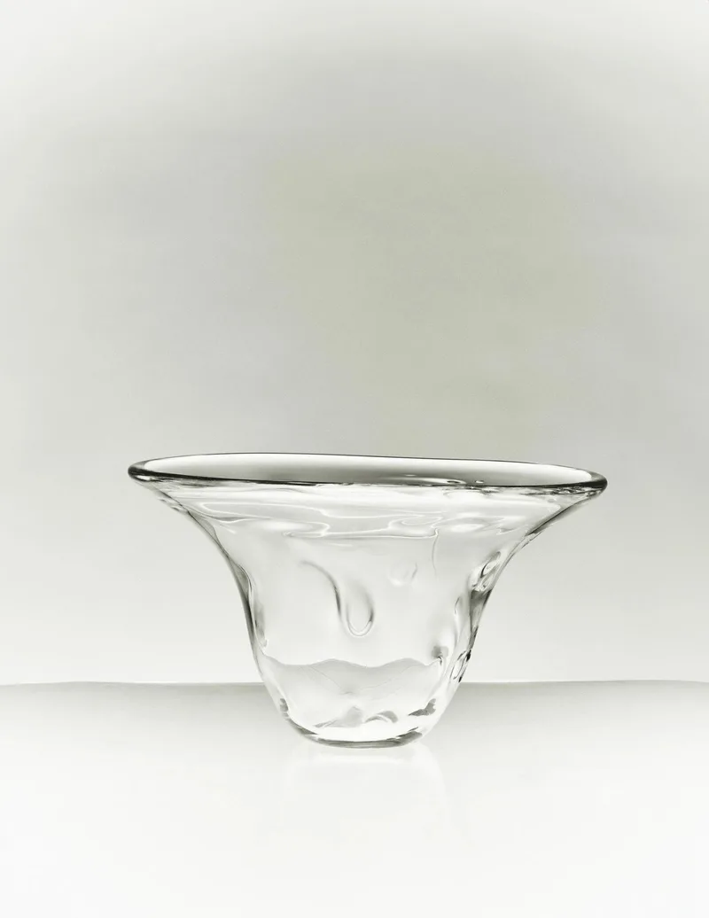 S.R. VINTAGE BOWL DECO CLEAR van LOUISE ROE – productfoto