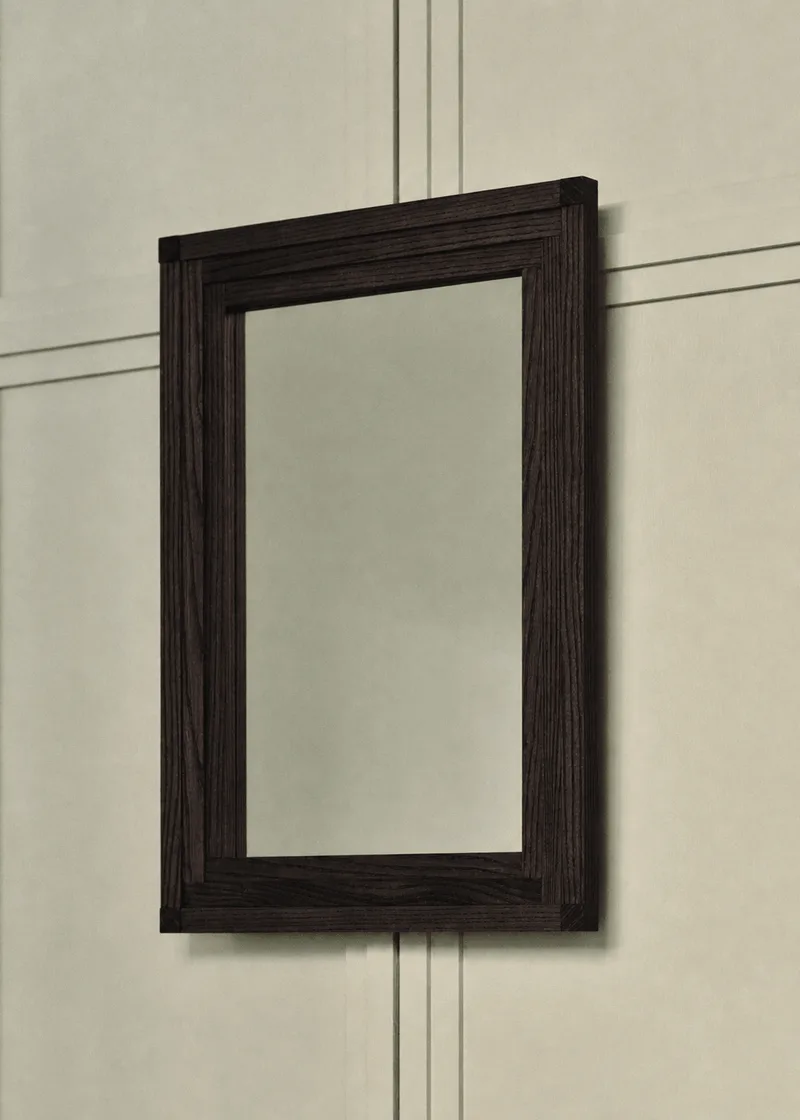 FRANKIE FRAME MIRROR 01 van LOUISE ROE in Dark Brown – productfoto