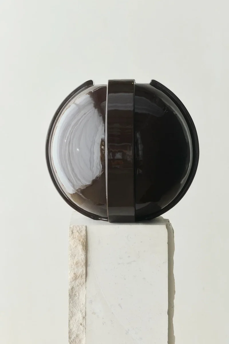 VINCI VASE 02 by LOUISE ROE in Dark Brown – product photo