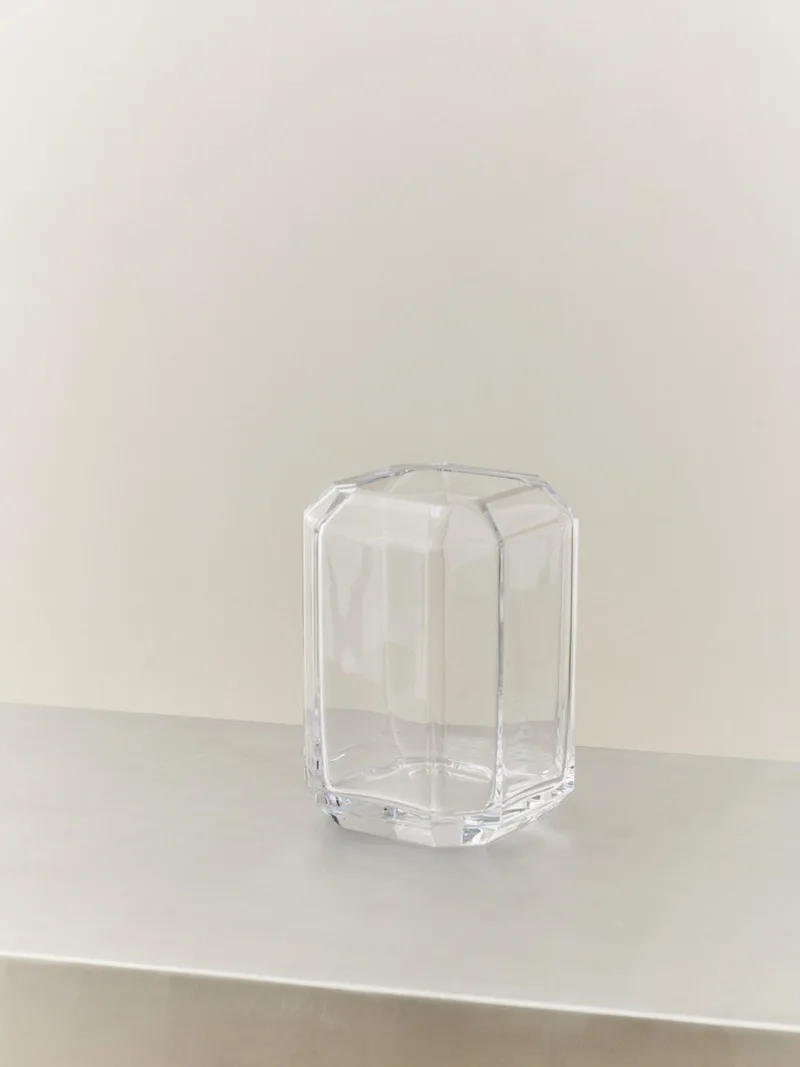JEWEL VASE MEDIUM by LOUISE ROE in Clear – interior photo