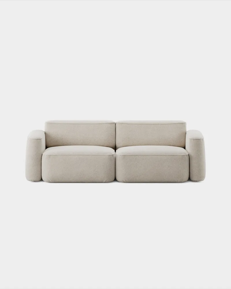 Patch 2,5-Seater van Massproductions in Kirkby Design – Spiral 21 Chalk – productfoto