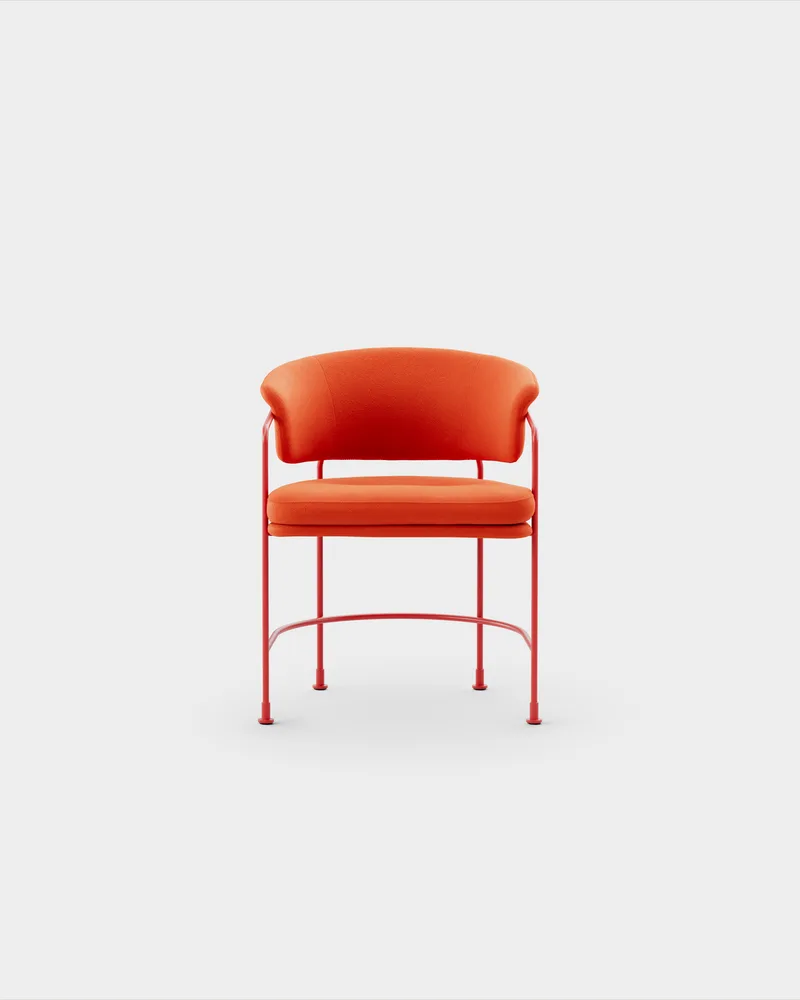 Astro Armchair de Massproductions en Kvadrat – Vidar 4 0542, Pure Red – photo du produit