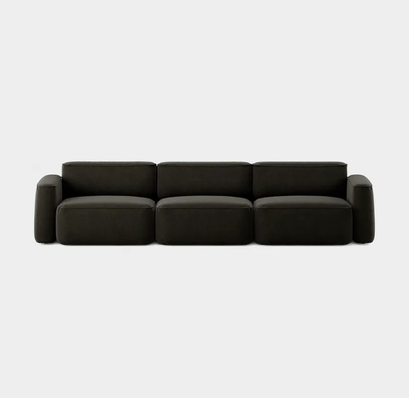 Patch 3-Seater van Massproductions in Romo – Linara 90 Espresso – productfoto 2 van 2