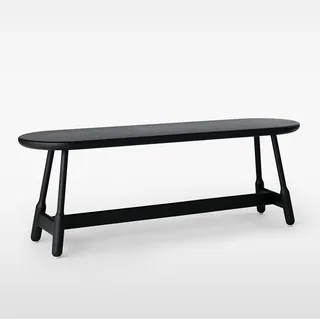 Albert Bench - L1600 by Massproductions in Black Stained Ash – product photo 3 of 3