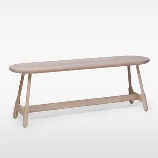 Albert Bench - L1600 by Massproductions in White Oiled Oak – product photo 3 of 3