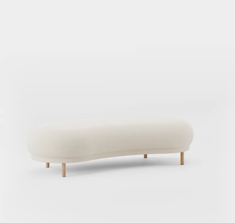 Dandy Ottoman von Massproductions in Natural Oak/Kvadrat – Tonus 4 100 – Produktfoto