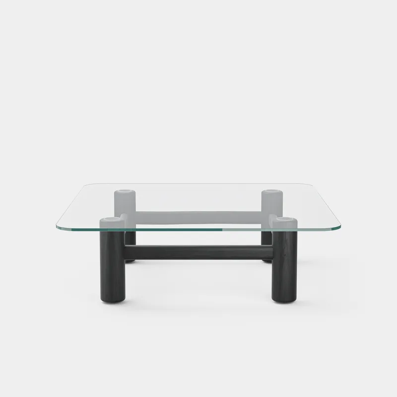 Boundary Table Square de Massproductions en Black Stained Ash – photo du produit