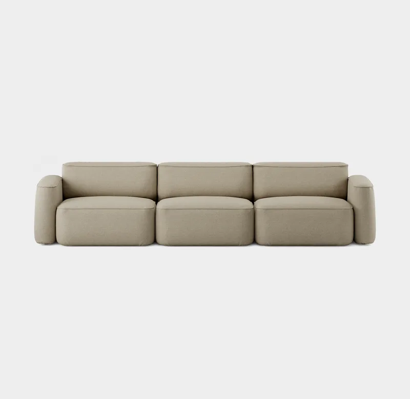 Patch 3-Seater van Massproductions in Sahco – Ecriture 240 – productfoto 2 van 2