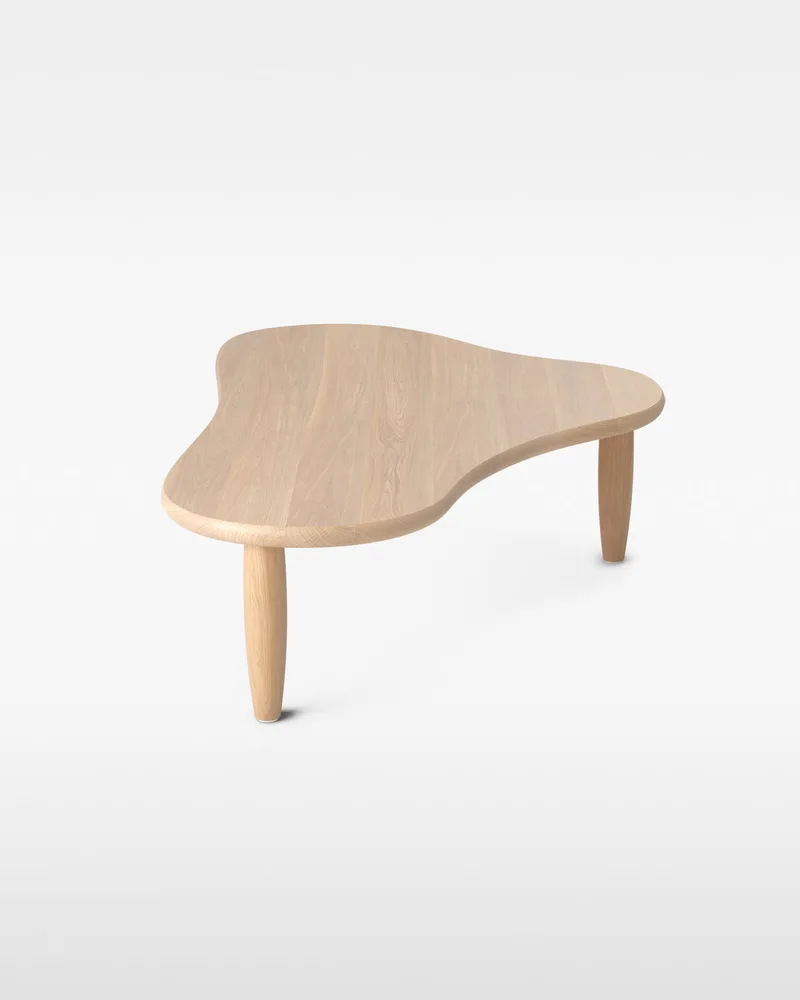 Puddle Table van Massproductions in Natural Oak – productfoto
