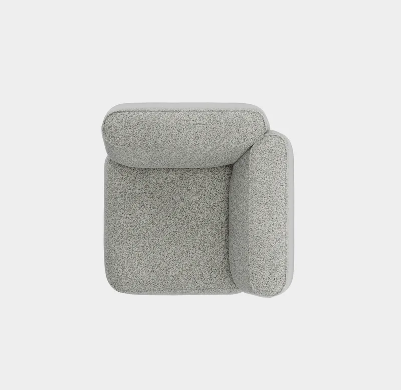 Patch Sofa System - Corner van Massproductions in Kirkby Design – Spiral 23 Monochrome – productfoto