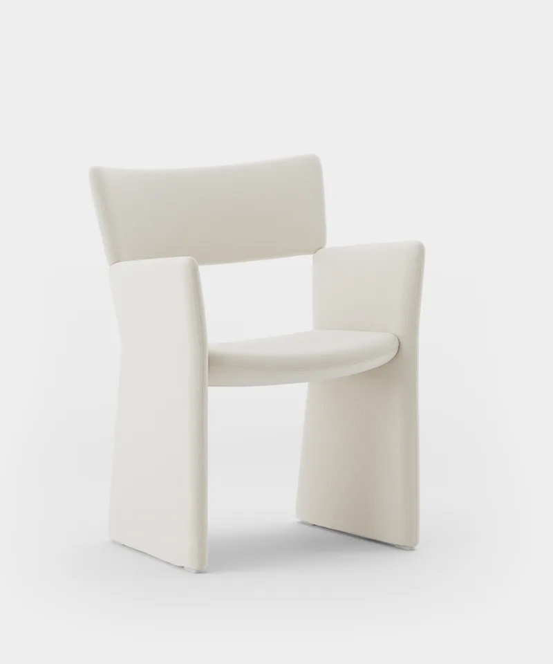 Crown Armchair by Massproductions in Kvadrat – Vidar 4 0106 – product photo