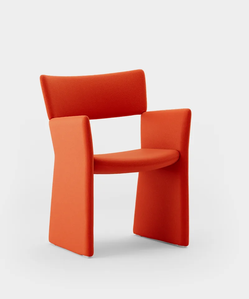 Crown Armchair by Massproductions in Kvadrat – Vidar 4 0542 – product photo