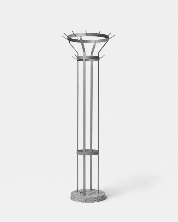 Marcel Coat Stand by Massproductions in Stone Grey – RAL 7030 – product photo