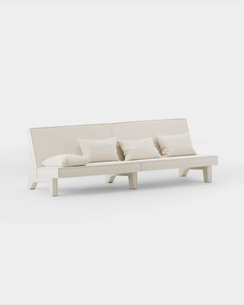 BAM! 4 Seater Sofa von Massproductions in Nevotex Wooly – 1016 Bone – Produktfoto