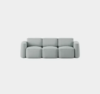 Patch 3-Seater Slim von Massproductions in Romo – Linara 253 Swedish Grey – Produktfoto 2 von 2