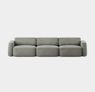 Patch 3-Seater by Massproductions in Kirkby Design – Spiral 23 Monochrome – product photo 2 of 2