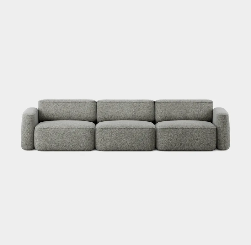 Patch 3-Seater by Massproductions in Kirkby Design – Spiral 23 Monochrome – product photo 2 of 2