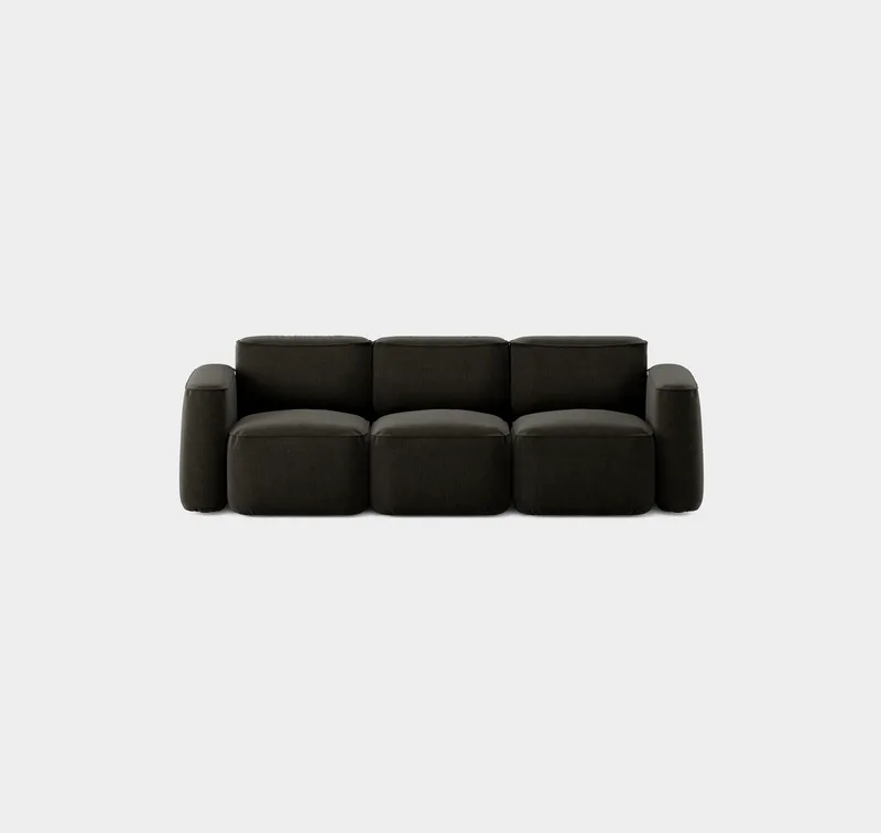 Patch 3-Seater Slim von Massproductions in Romo – Linara 90 Espresso – Produktfoto 2 von 2