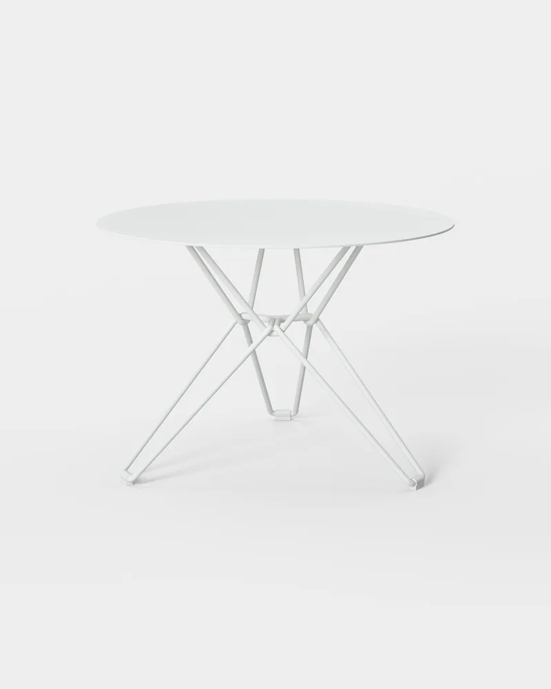 Tio Side Table H420 - D600 van Massproductions in White – productfoto 2 van 2