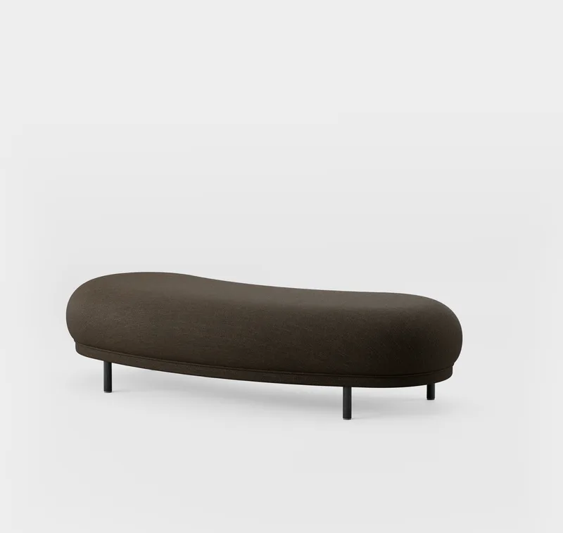 Dandy Ottoman van Massproductions in Black Stained Oak/Sahco – Ecriture 380 – productfoto