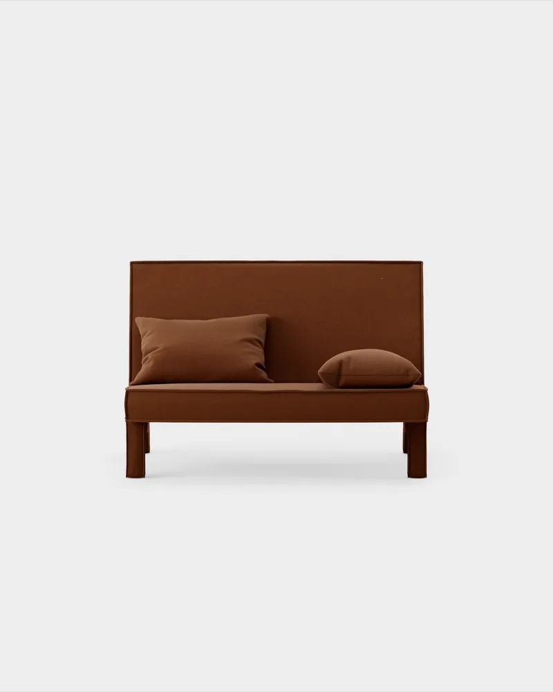 BAM! 2 Seater Sofa de Massproductions en Nevotex Wooly – 380037 Rust – photo du produit