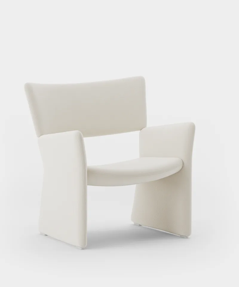 Crown Easy Chair by Massproductions in Kvadrat – Vidar 4 0106 – product photo