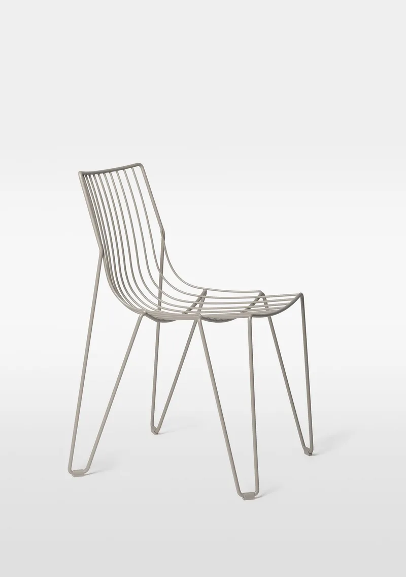 Tio Chair by Massproductions in Stone Grey – RAL 7030 – product photo