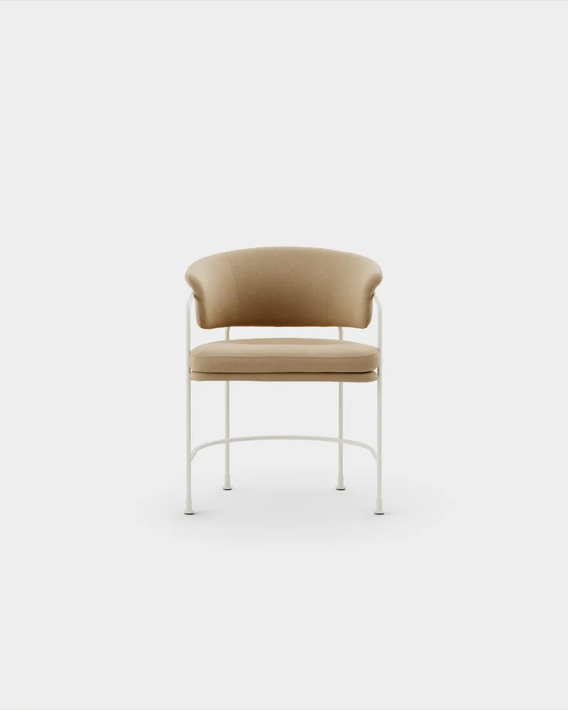 Astro Armchair by Massproductions in Kvadrat – Vidar 4 0333, Ivory – product photo