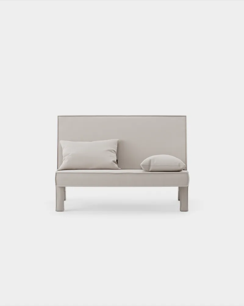 BAM! 2 Seater Sofa by Massproductions in Kirkby Design – Smooth III 35 Porcini – product photo