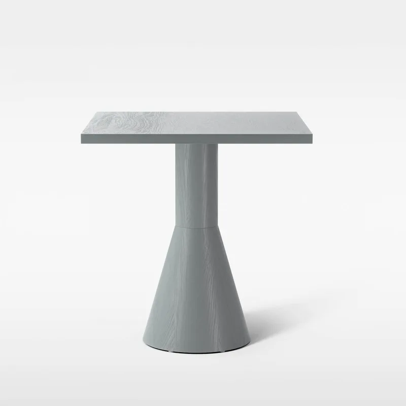 Draft Dining Table 680x680 van Massproductions in Grey Painted Oak – productfoto