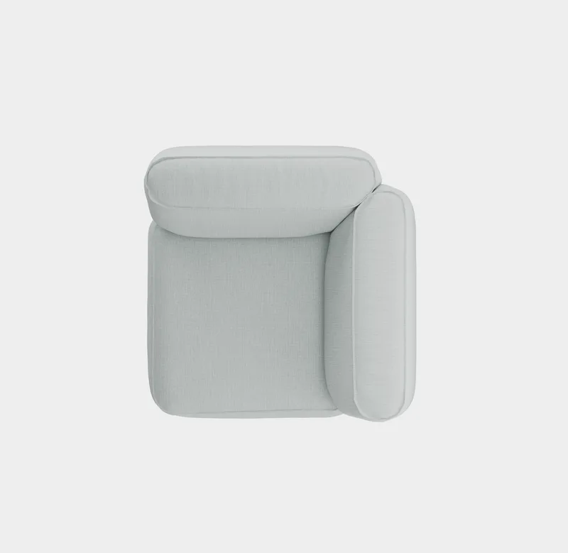 Patch Sofa System - Corner van Massproductions in Romo – Linara 253 Swedish Grey – productfoto