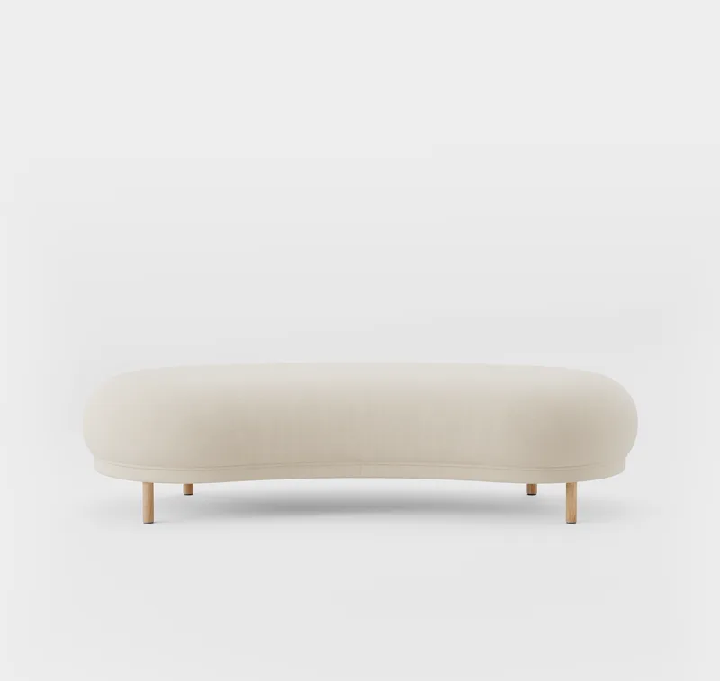 Dandy Ottoman van Massproductions in Natural Oak/Kvadrat – Hallingdal 65 100 – productfoto