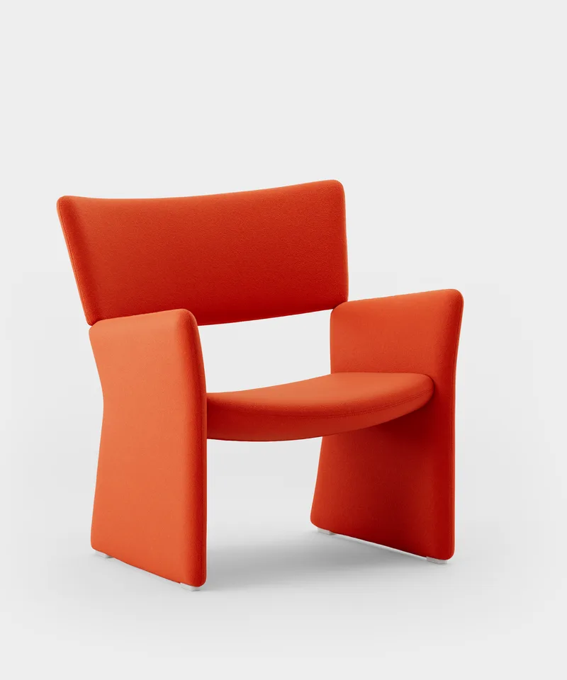 Crown Easy Chair by Massproductions in Kvadrat – Vidar 4 0542 – product photo