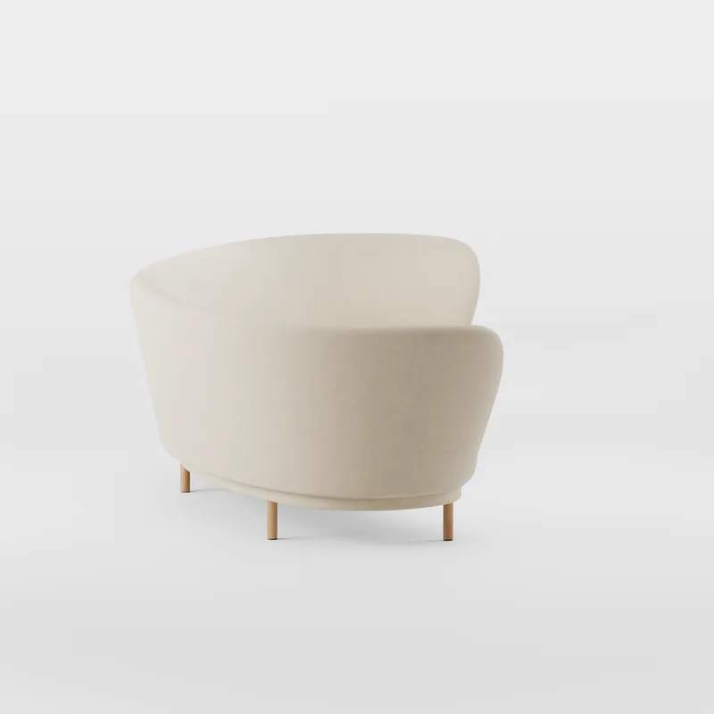 Dandy 4 Seater Sofa by Massproductions in Natural Oak/Kvadrat – Hallingdal 65 100 – product photo