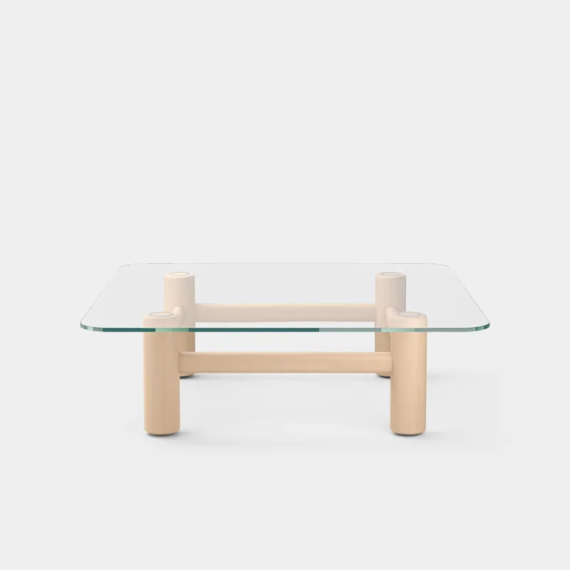Boundary Table Square van Massproductions in Natural Beech – productfoto