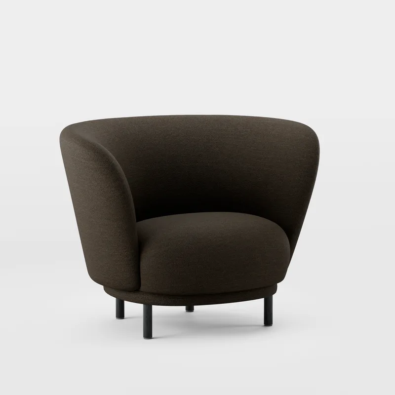 Dandy Armchair by Massproductions in Black Stained Oak/Sahco – Ecriture 380 – product photo