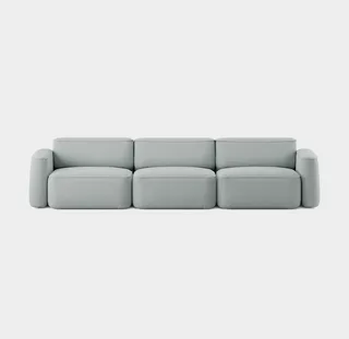 Patch 3-Seater von Massproductions in Romo – Linara 253 Swedish Grey – Produktfoto 2 von 2
