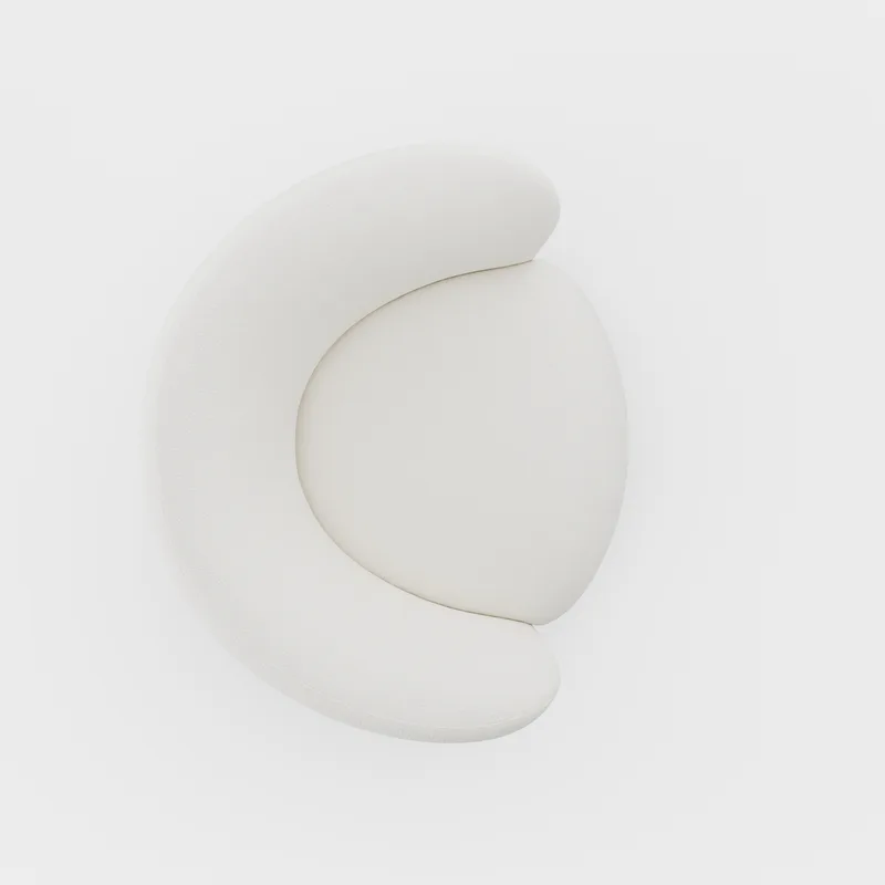 Dandy Armchair by Massproductions in Natural Oak/Sahco – Ecriture 100 – product photo