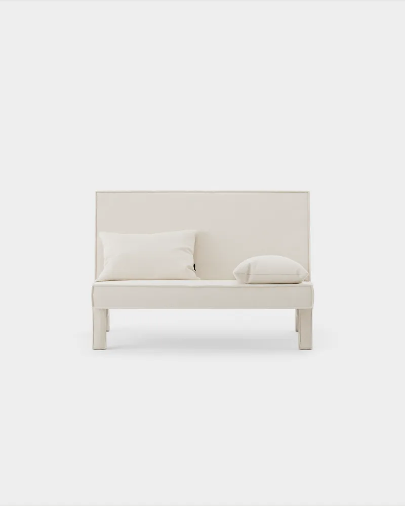 BAM! 2 Seater Sofa by Massproductions in Nevotex Wooly – 1016 Bone – product photo
