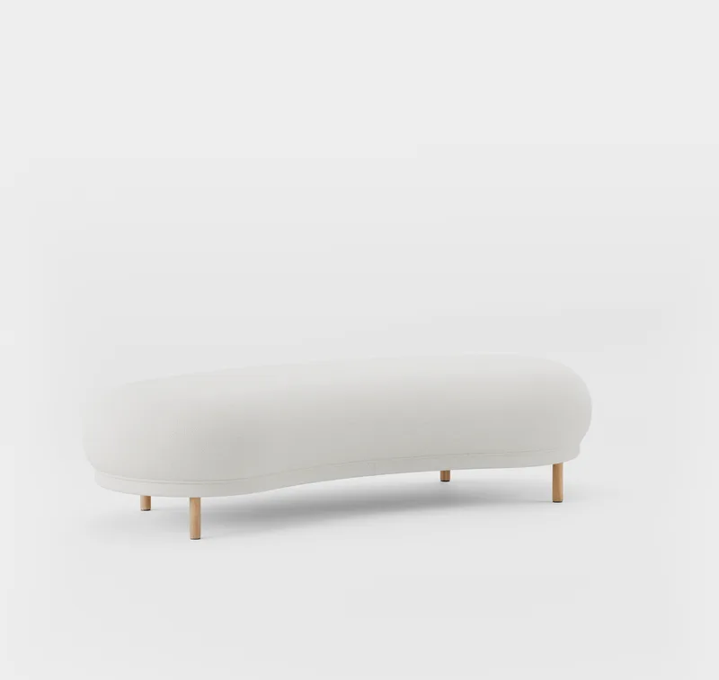 Dandy Ottoman de Massproductions en Natural Oak/Sahco – Ecriture 100 – photo du produit