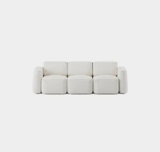 Patch 3-Seater Slim von Massproductions in Sahco – Ecriture 100 – Produktfoto 2 von 2