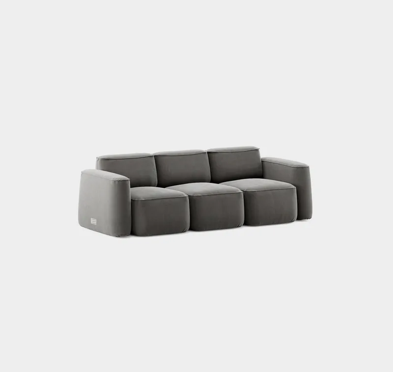 Patch 3-Seater Slim von Massproductions in Sahco – Ecriture 100 – Produktfoto 1 von 2