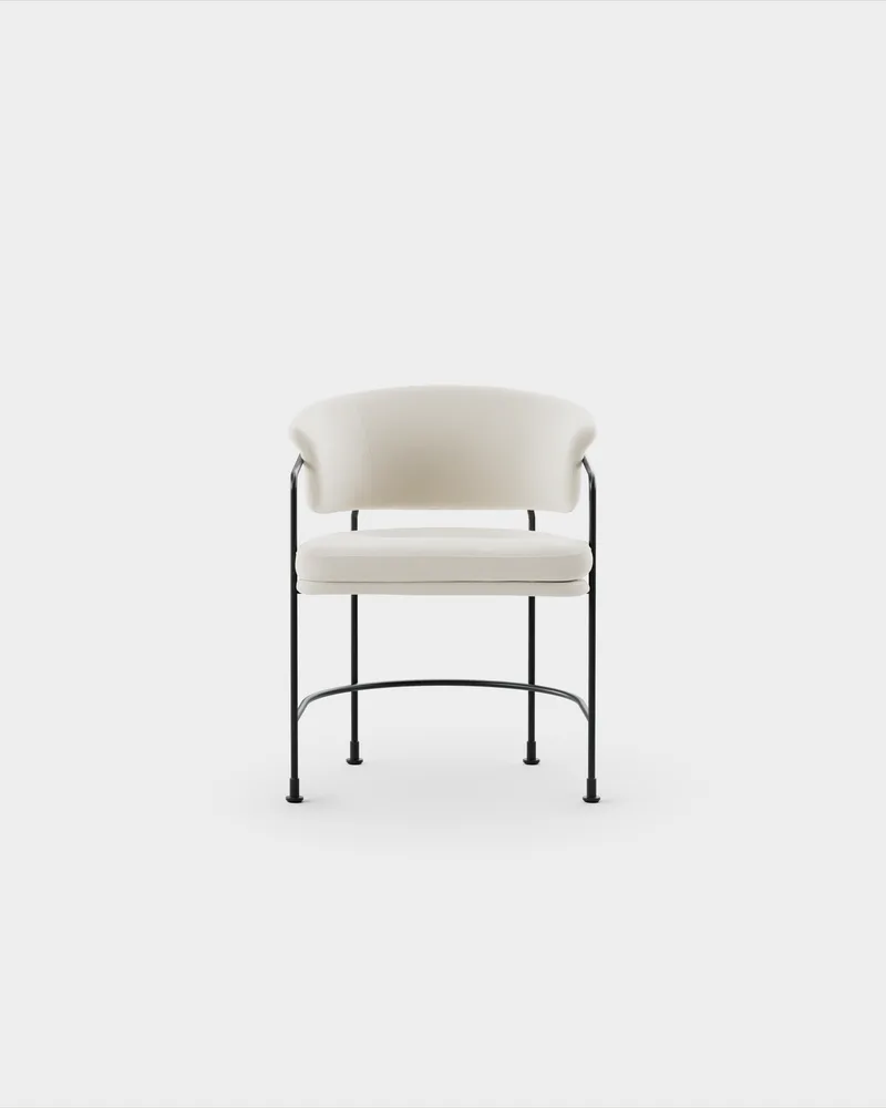 Astro Armchair van Massproductions in Kvadrat – Vidar 4 0106, Black – productfoto