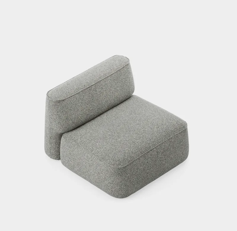 Patch Sofa System - Regular default von Massproductions in Kirkby Design – Spiral 23 Monochrome – Produktfoto