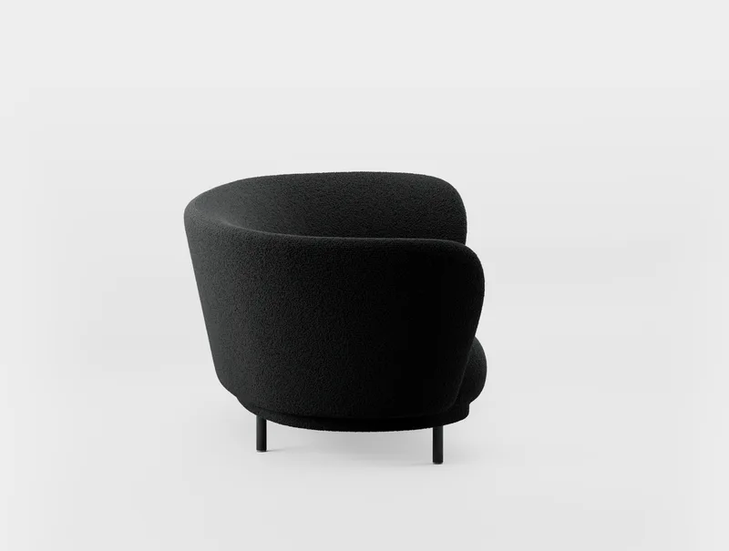 Dandy 2 Seater Sofa de Massproductions en Black Stained Oak/Bute – Storr Coal – photo du produit