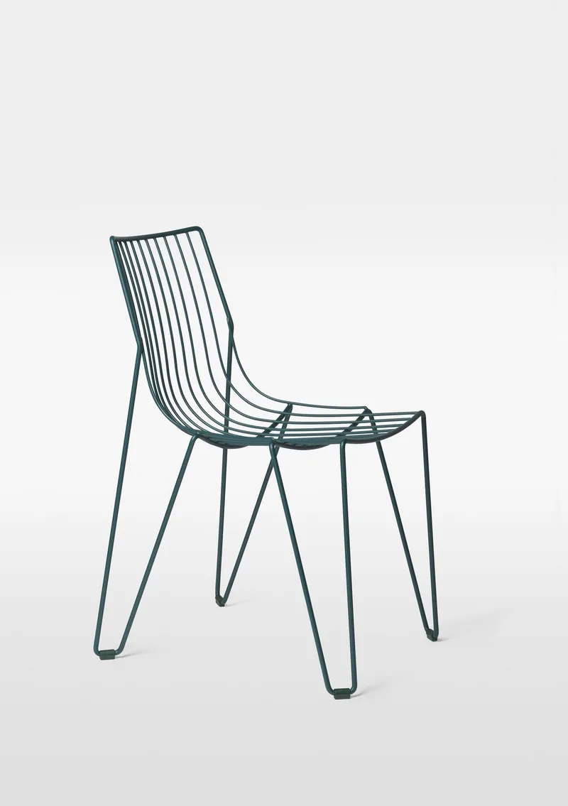 Tio Chair by Massproductions in Blue Green – RAL 6004 – product photo