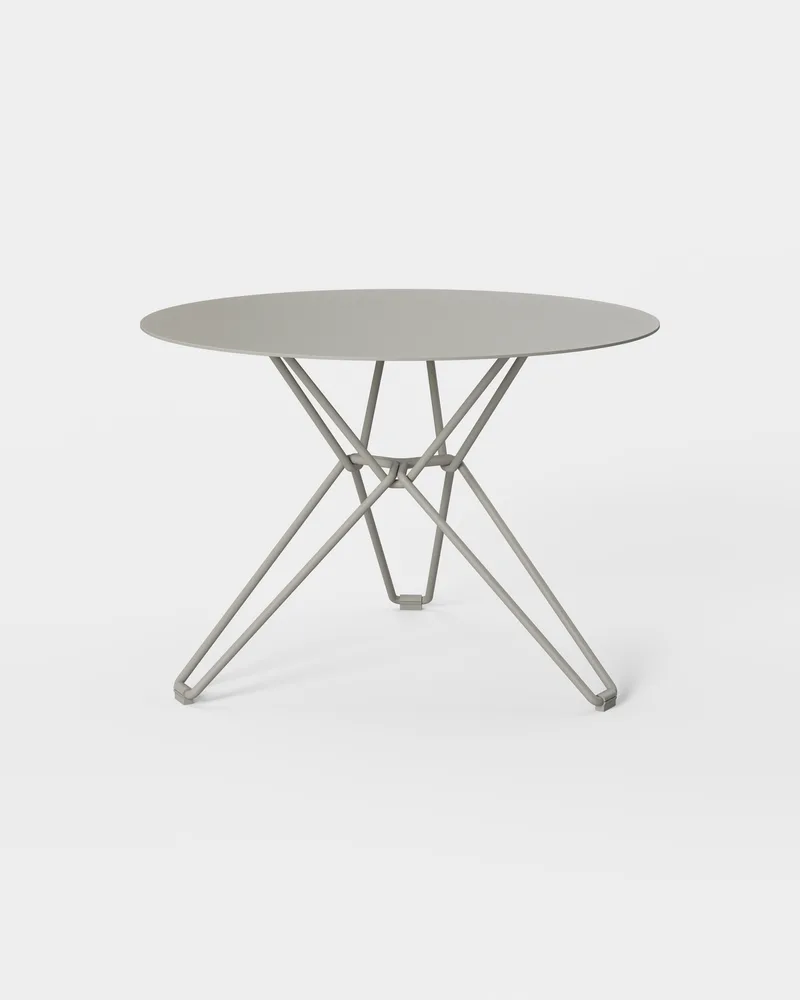 Tio Side Table H420 - D600 by Massproductions in Stone Grey – RAL 7030 – product photo 2 of 2