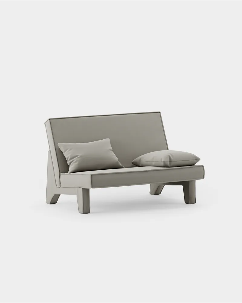 BAM! 2 Seater Sofa von Massproductions in Kirkby Design – Smooth III 87 Gris – Produktfoto