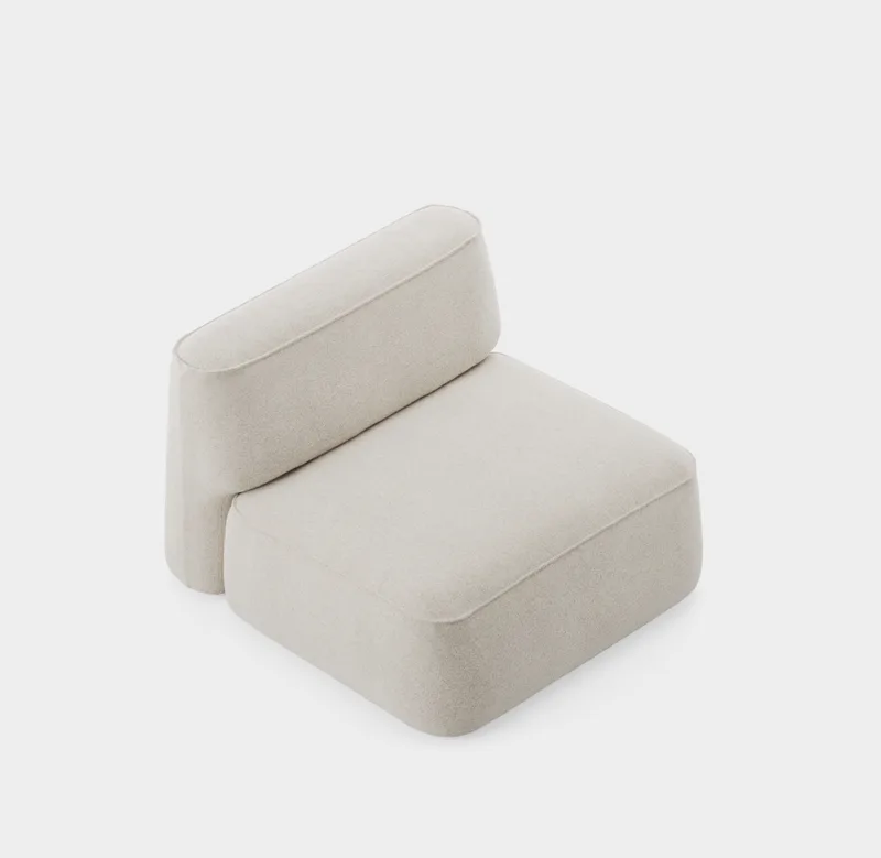 Patch Sofa System - Regular default von Massproductions in Kirkby Design – Spiral 21 Chalk – Produktfoto